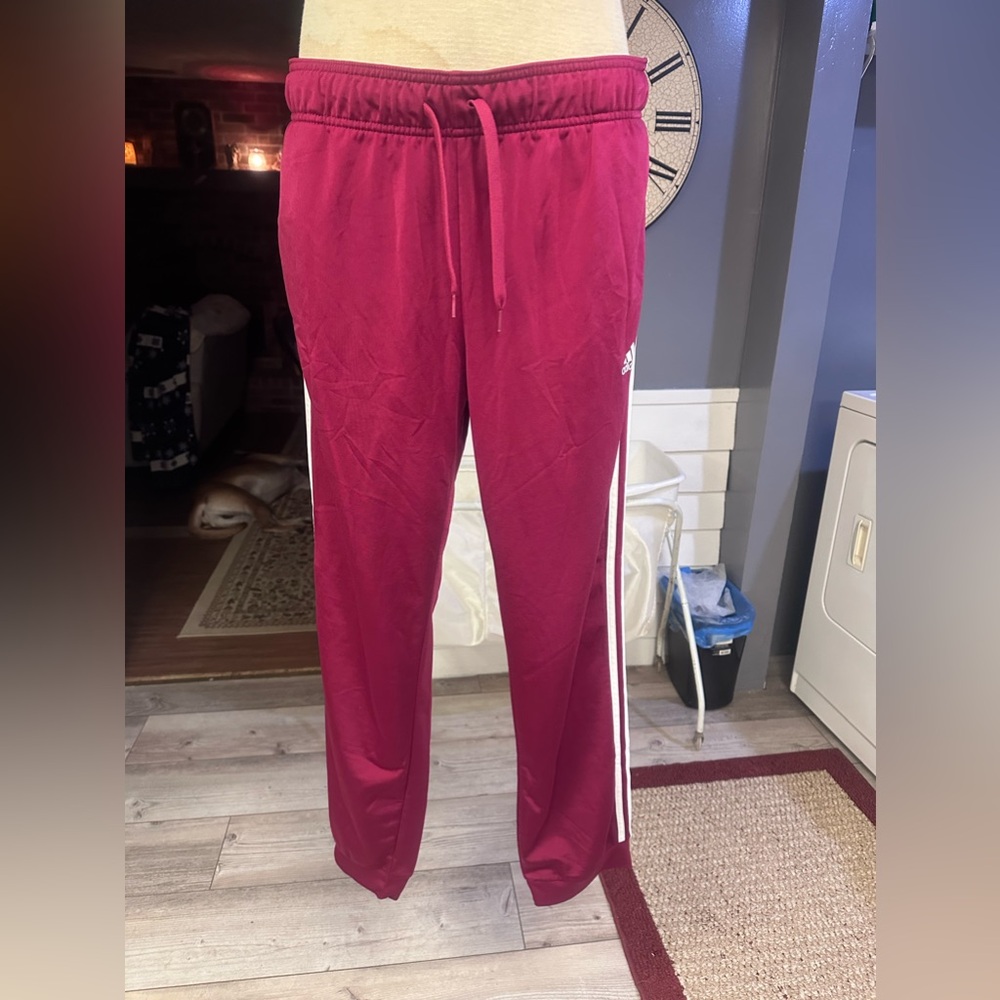 Adidas XL jogging pants maroon